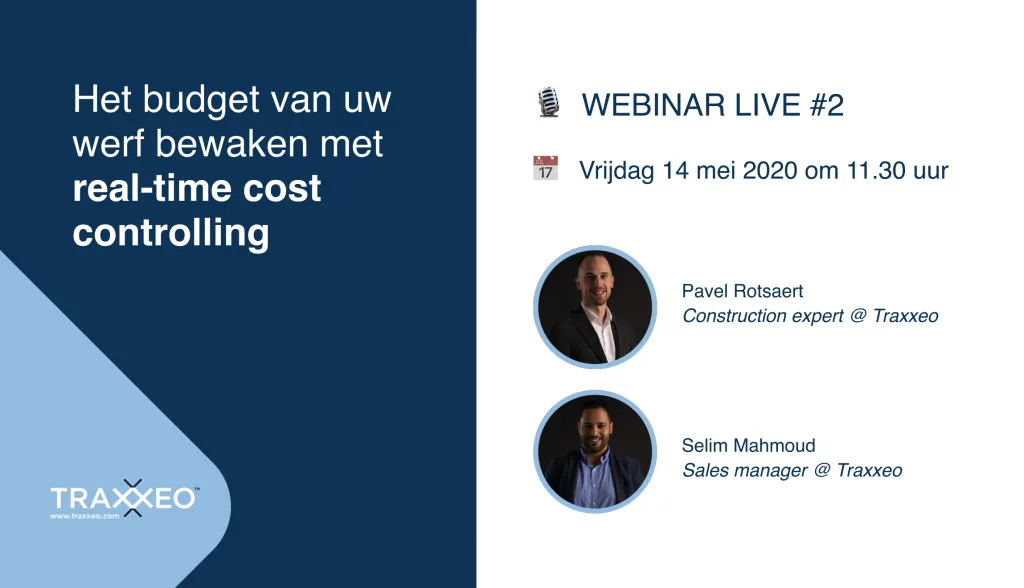 Het budget van uw werf bewaken met real-time cost controlling