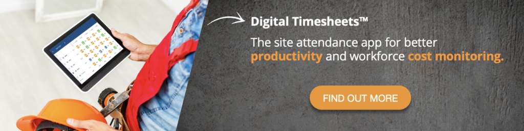 Digital Timesheets : Empower your ERP with real time data and improve your on-site productivity while closely monitoring your labor costs.