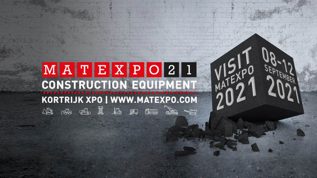 MATEXPO, de toonaangevende vakbeurs voor machines en materieel voor de bouw, de industrie en het milieu, vindt plaats in Kortrijk Xpo van 8 tot 12 september 2021.