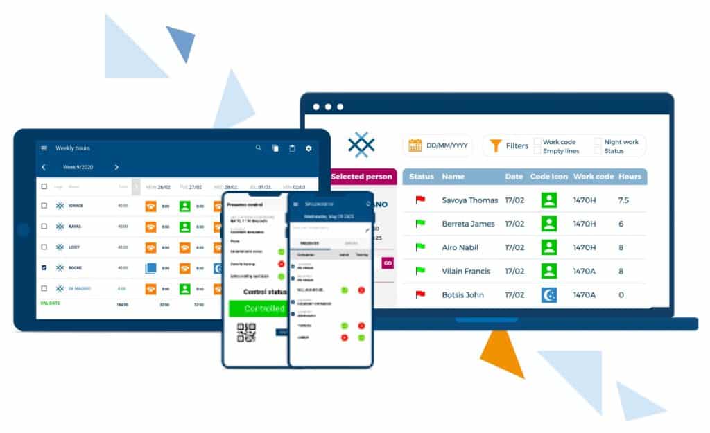 Attendance monitoring and document management software platform Traxxeo