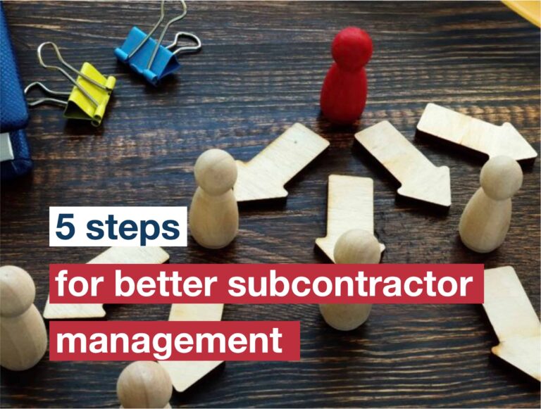 5 steps to manage construction subcontractors more effectively ...